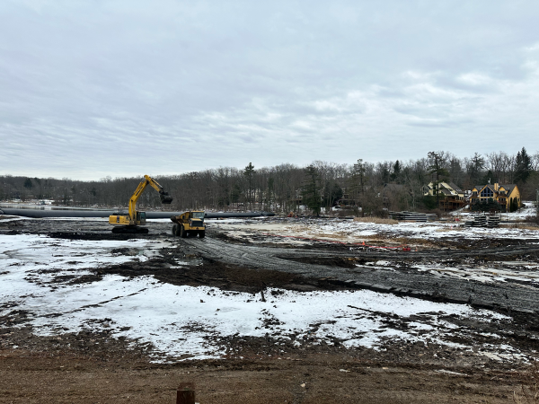 Sediment being removed