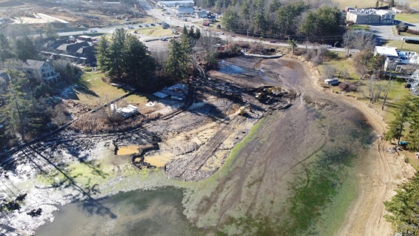 Aerial photo of the cove