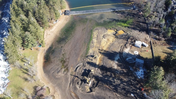 Aerial photo of the cove